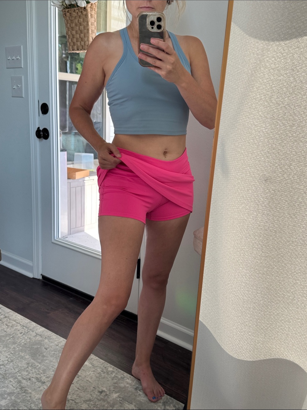 Hot Neon Barbie Pink Active Tennis Pickleball or Golf Skort - Picture 5 of 9